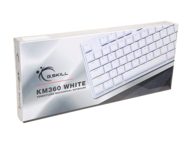 G.SKILL USB KM360 Professional Tenkeyless Mechanical Keyboard, Cherry MX Red, ABS Dual Injection Keycap, (White) - Image 5